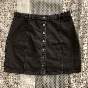 Forever 21 Black Denim Skirt